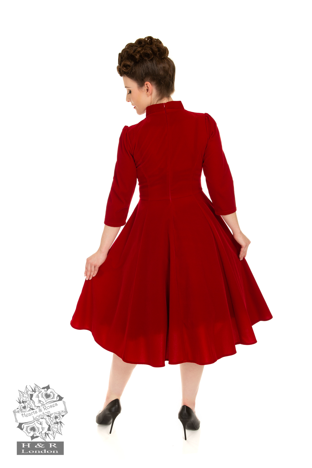 Alyssa Red Swing Dress